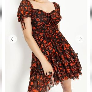 BLACKMILK witching hour HALLOWEEN short tea party dress size L
